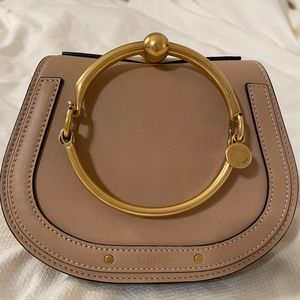 Authentic Chloe Nile Bracelet Bag Beige Biscuit